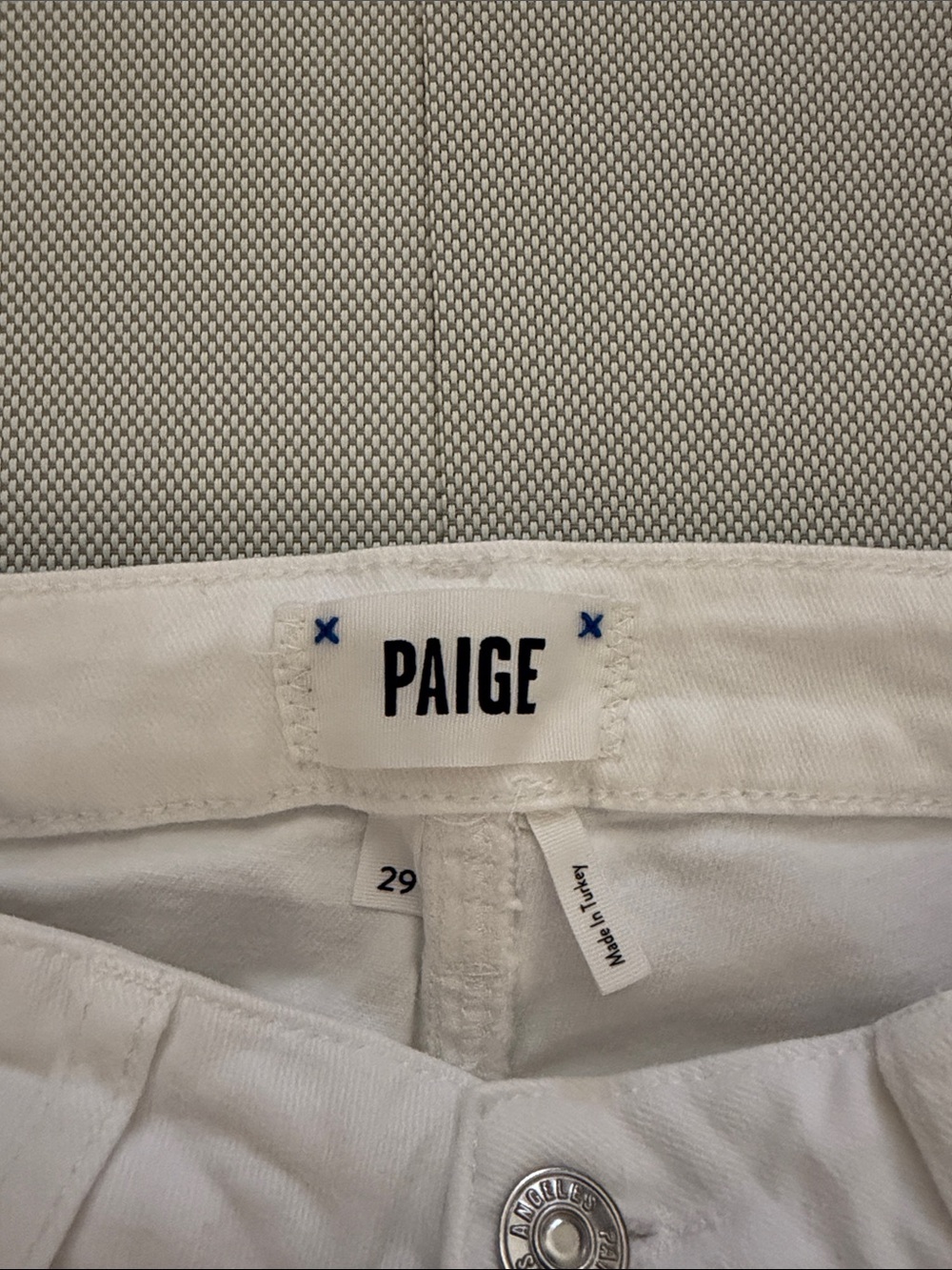 PAIGE Women’s White Chinos - Classic Straight 5- Pocket